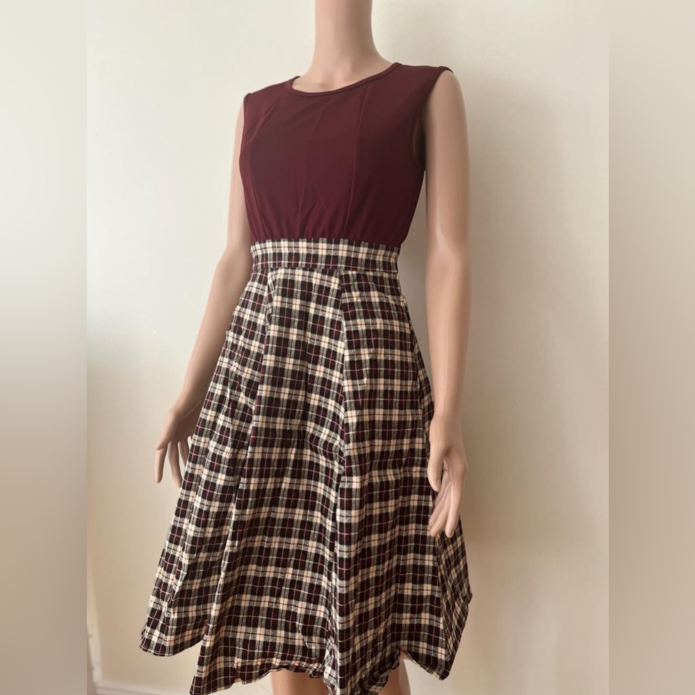 Brand new dress retro crew neck 1950’s vintage bridesmaid style party casual S